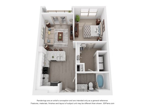 a 1 bedroom floor plan  woodland heights apartments